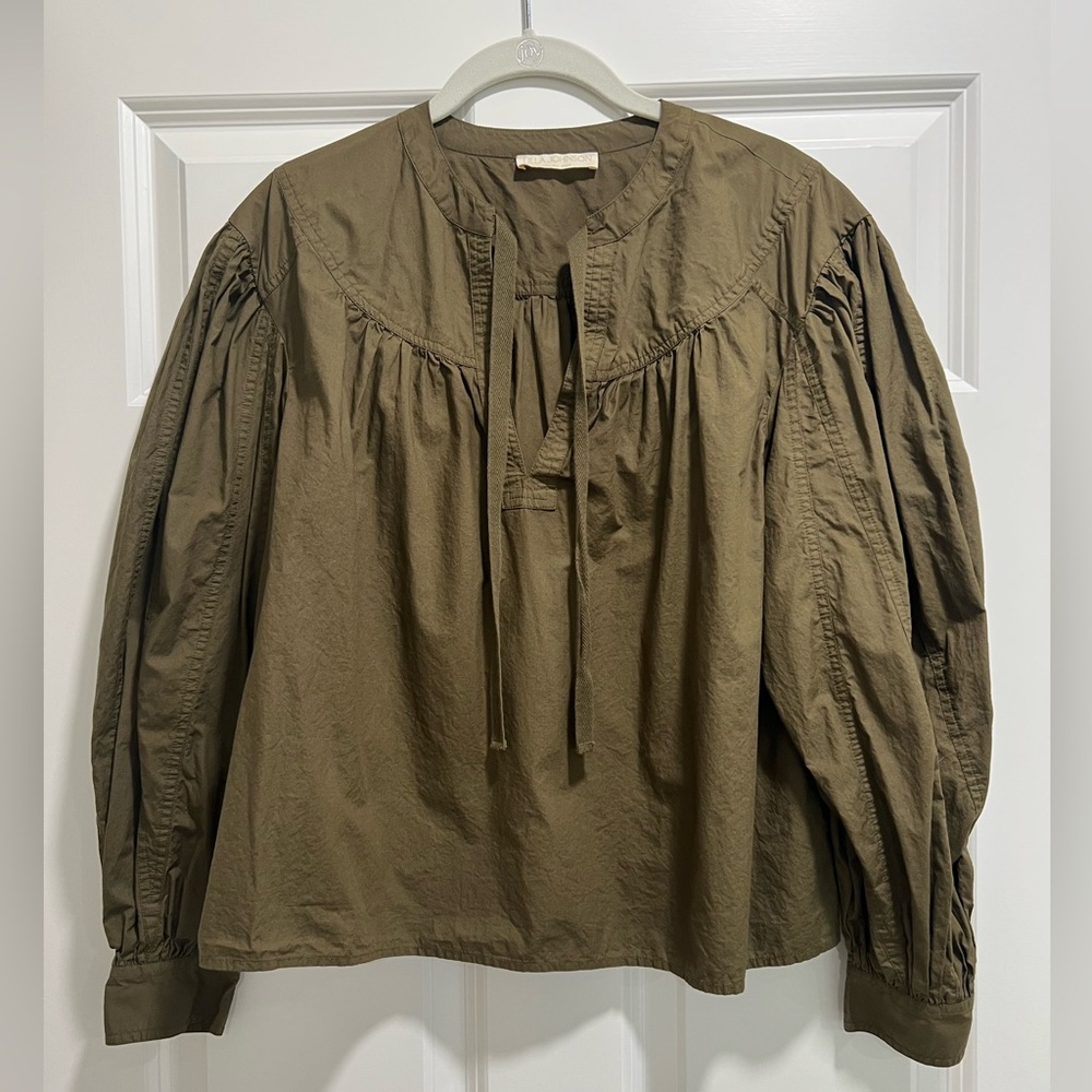 Ulla Johnson Olive Green Blouse